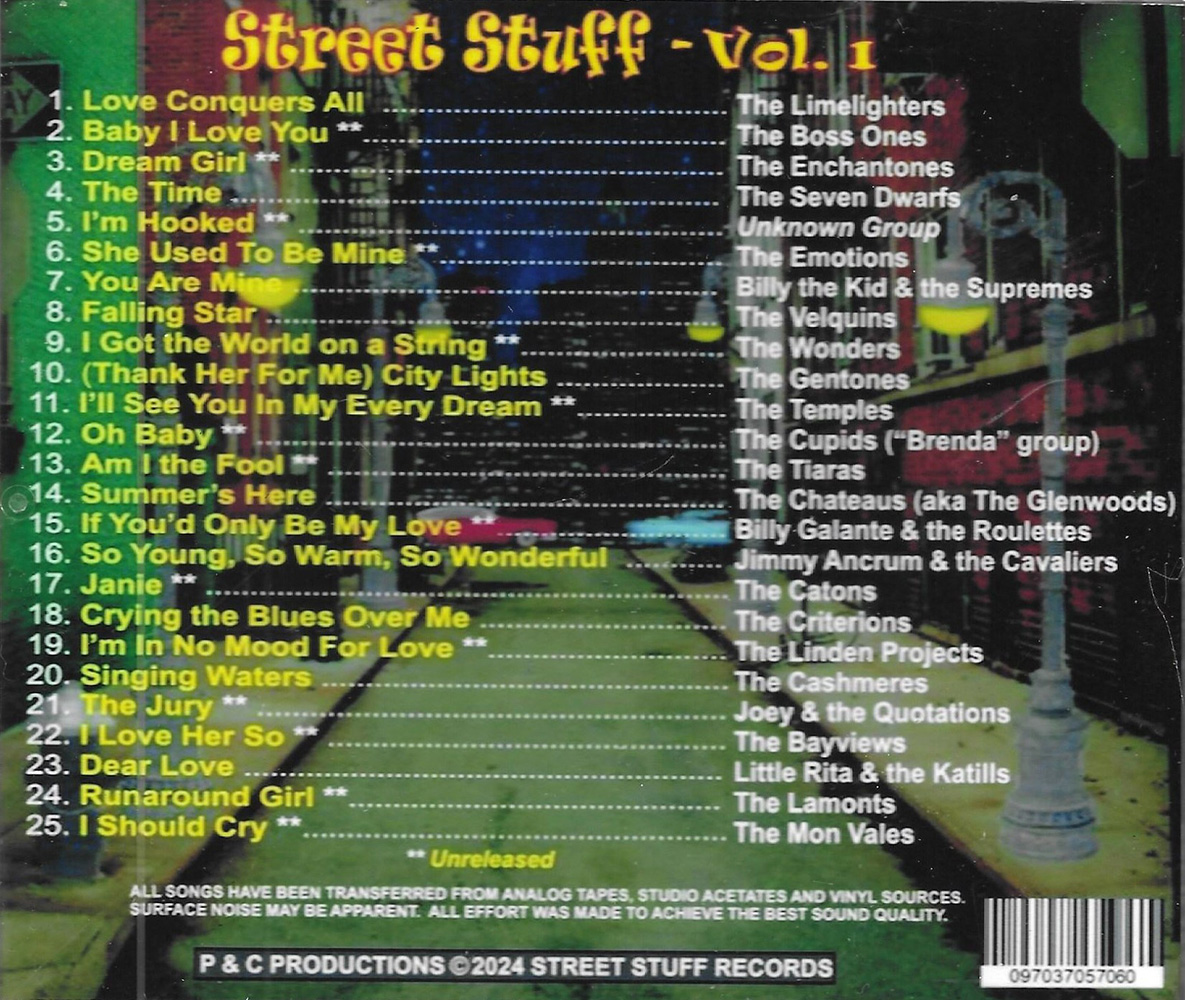 (image for) Street Stuff, Vol. 1-Rare & Unreleased Doo Wop-25 Cuts