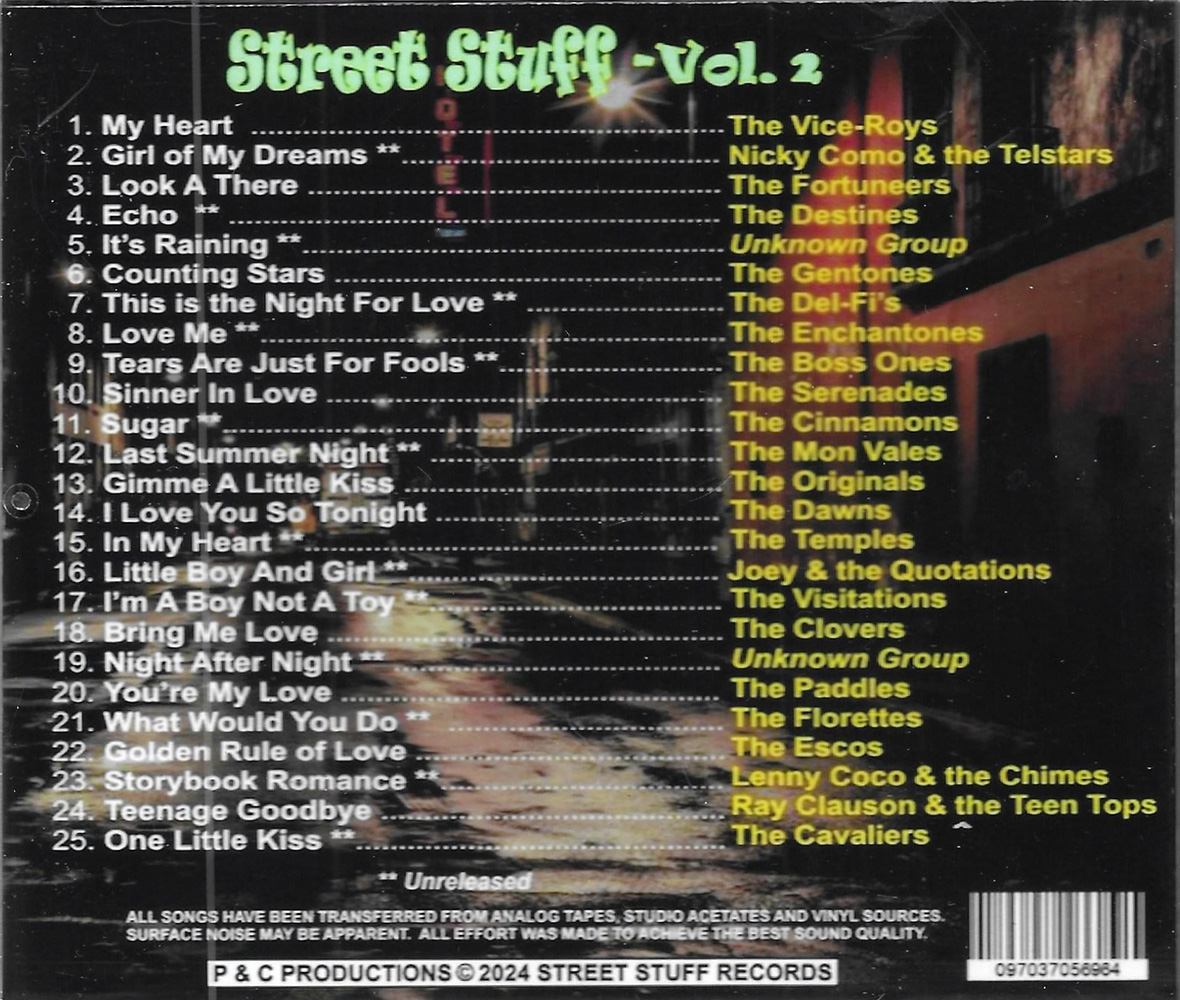 (image for) Street Stuff, Vol. 2-Rare & Unreleased Doo Wop-25 Cuts