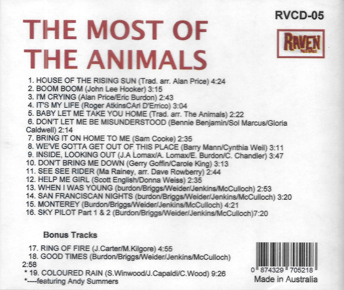 (image for) Most of the Animals