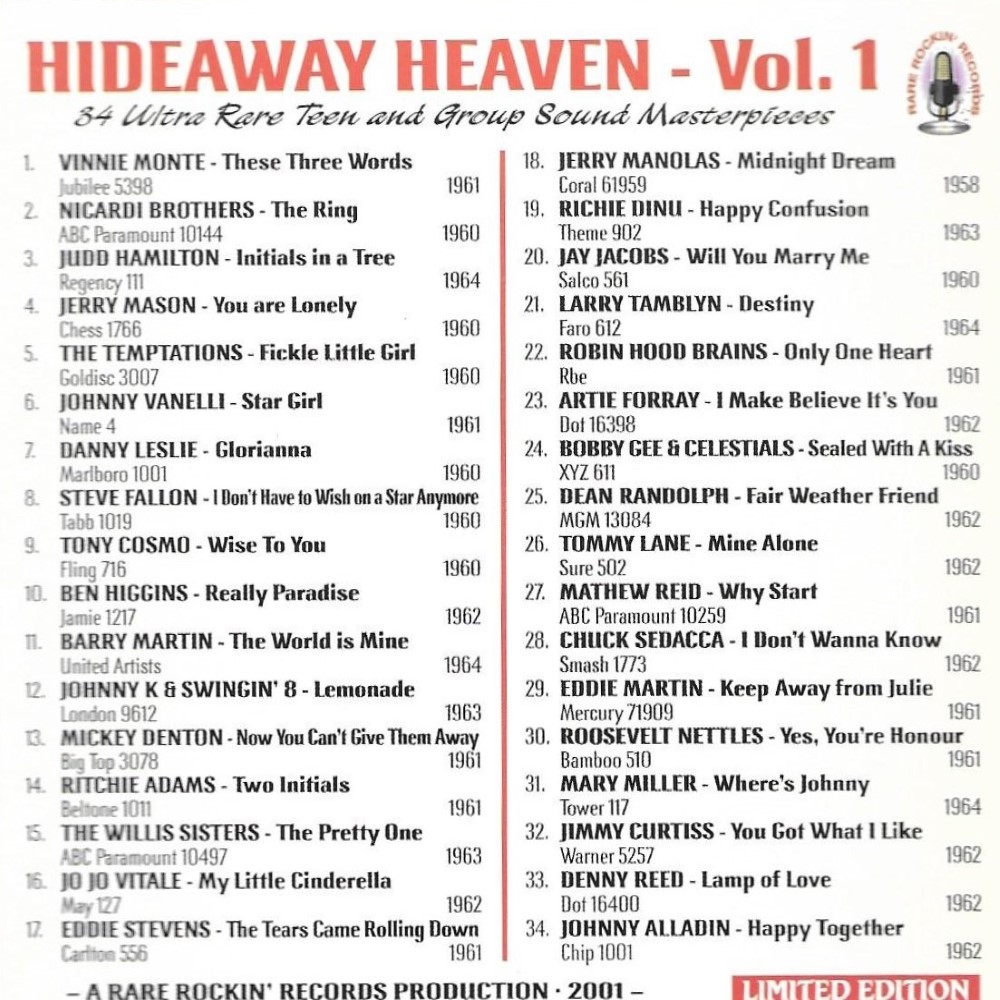 Hideaway Heaven, Vol. 1