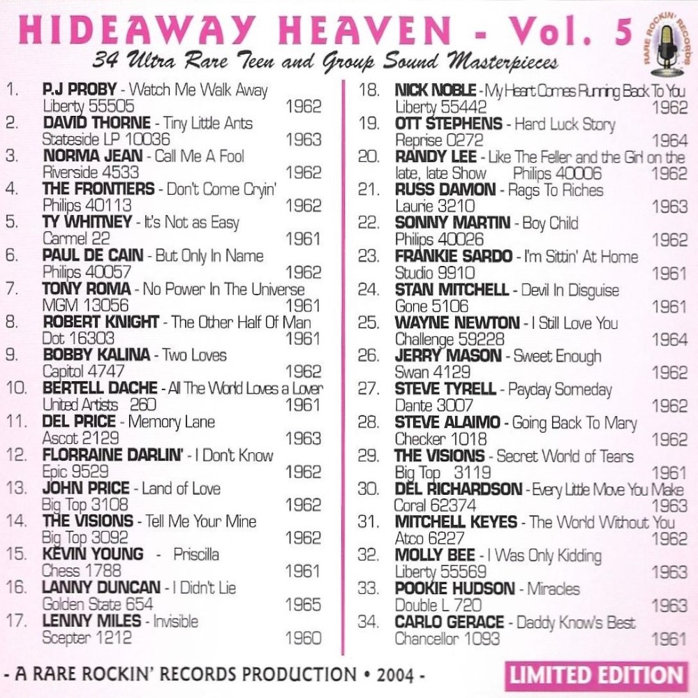 Hideaway Heaven, Vol. 5