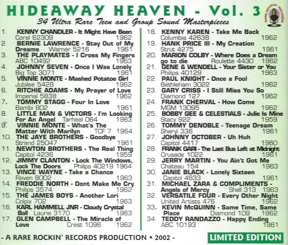 Hideaway Heaven, Vol. 3 - Click Image to Close