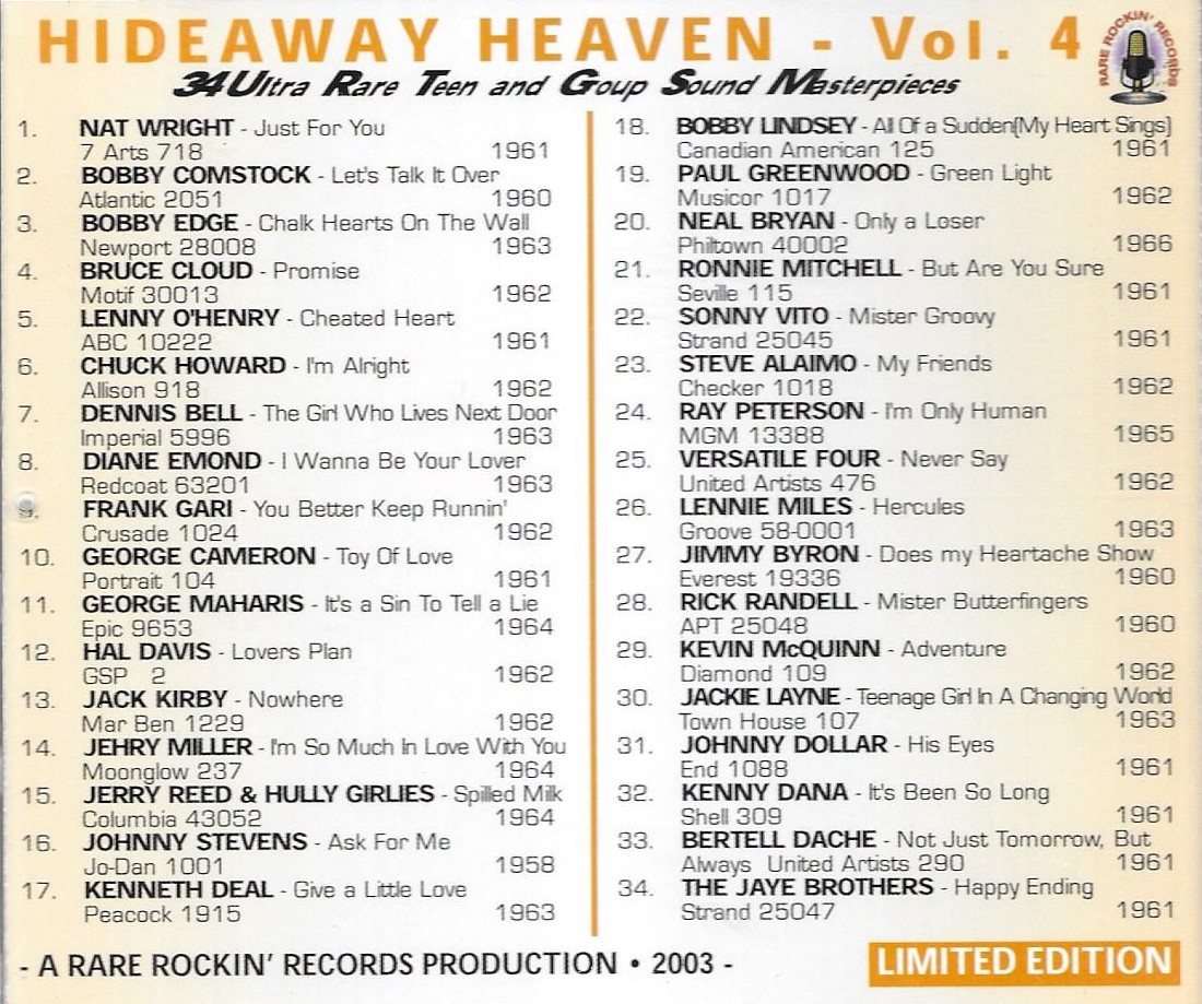 Hideaway Heaven, Vol. 4 - Click Image to Close