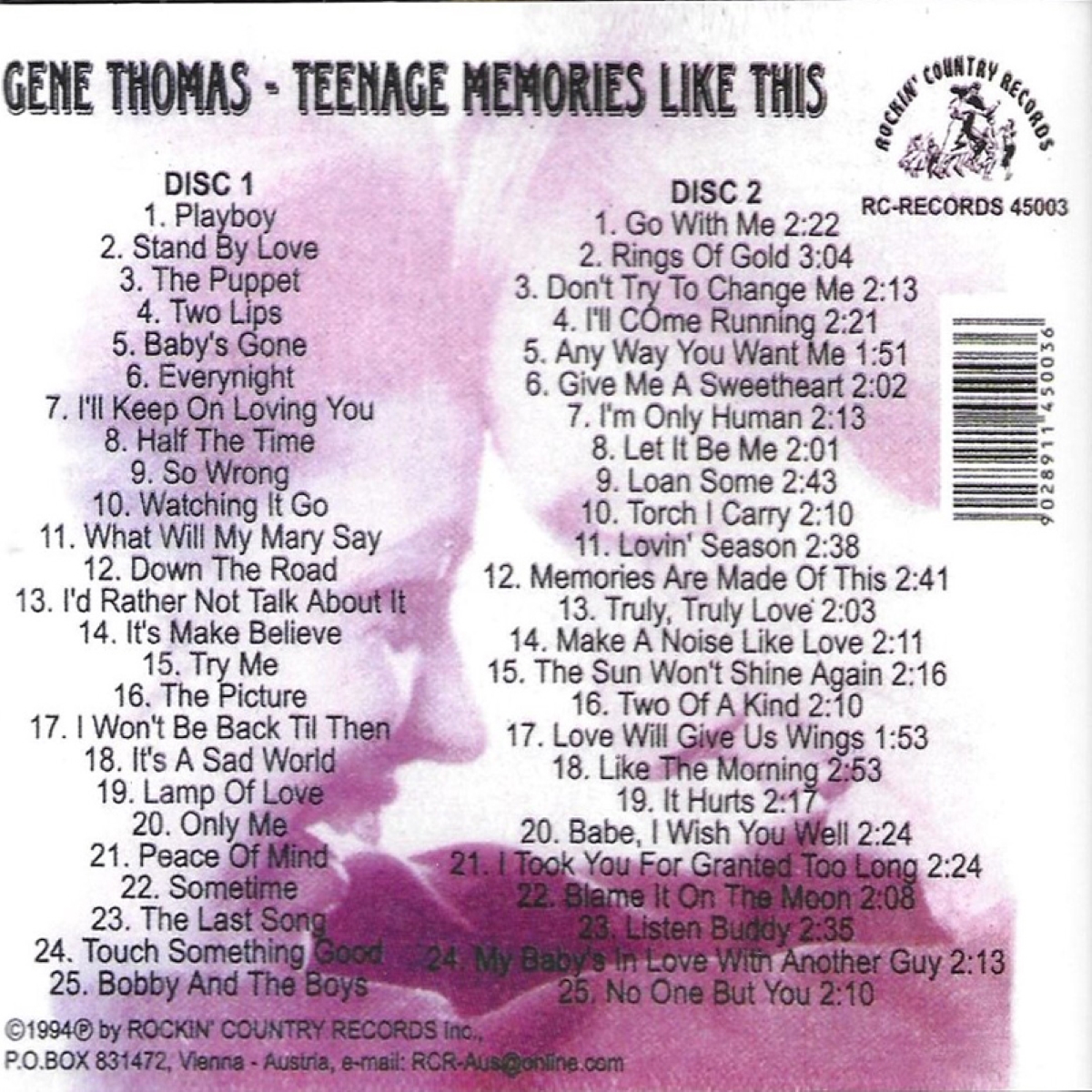 Teenage Memories / Like This (2 CD)