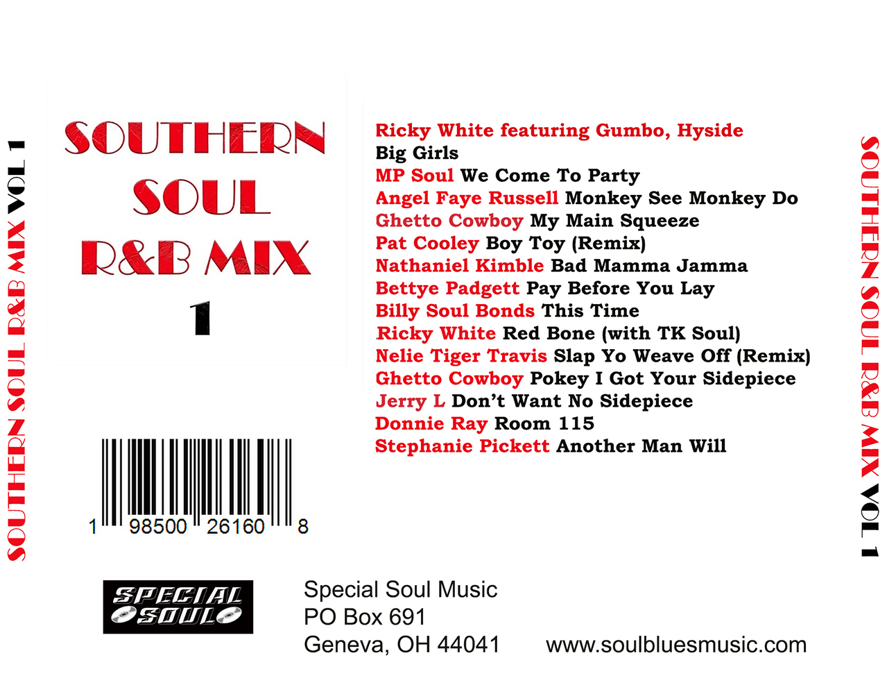 (image for) Southern Soul R&B Mix, Vol. 1