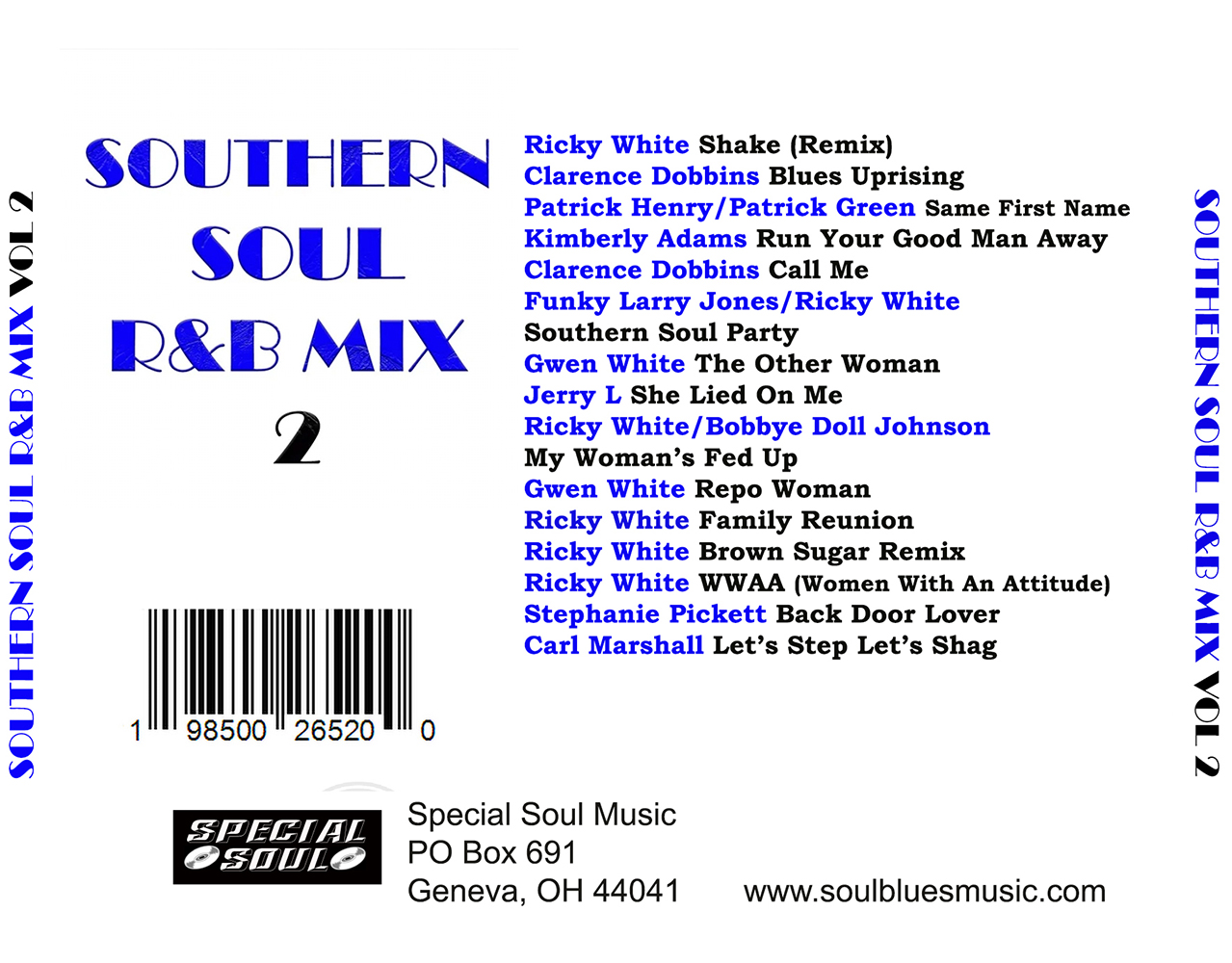 (image for) Southern Soul R&B Mix, Vol. 2