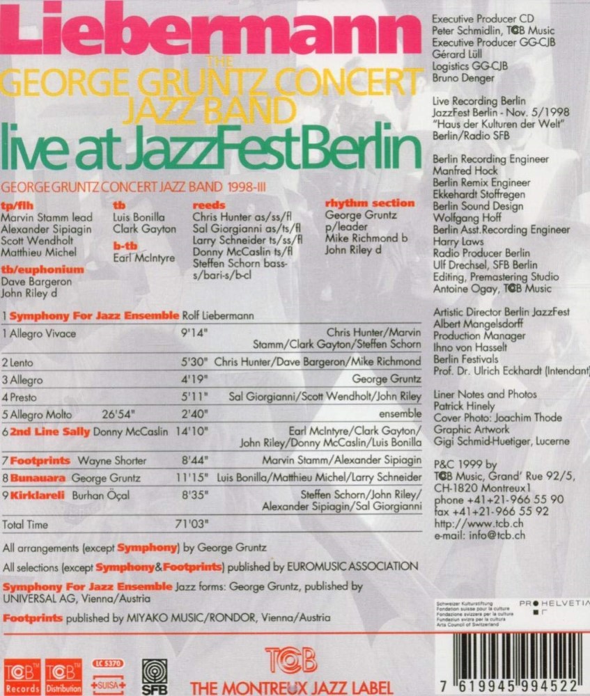 (image for) Liebermann-Live At Jazzfest Berlin