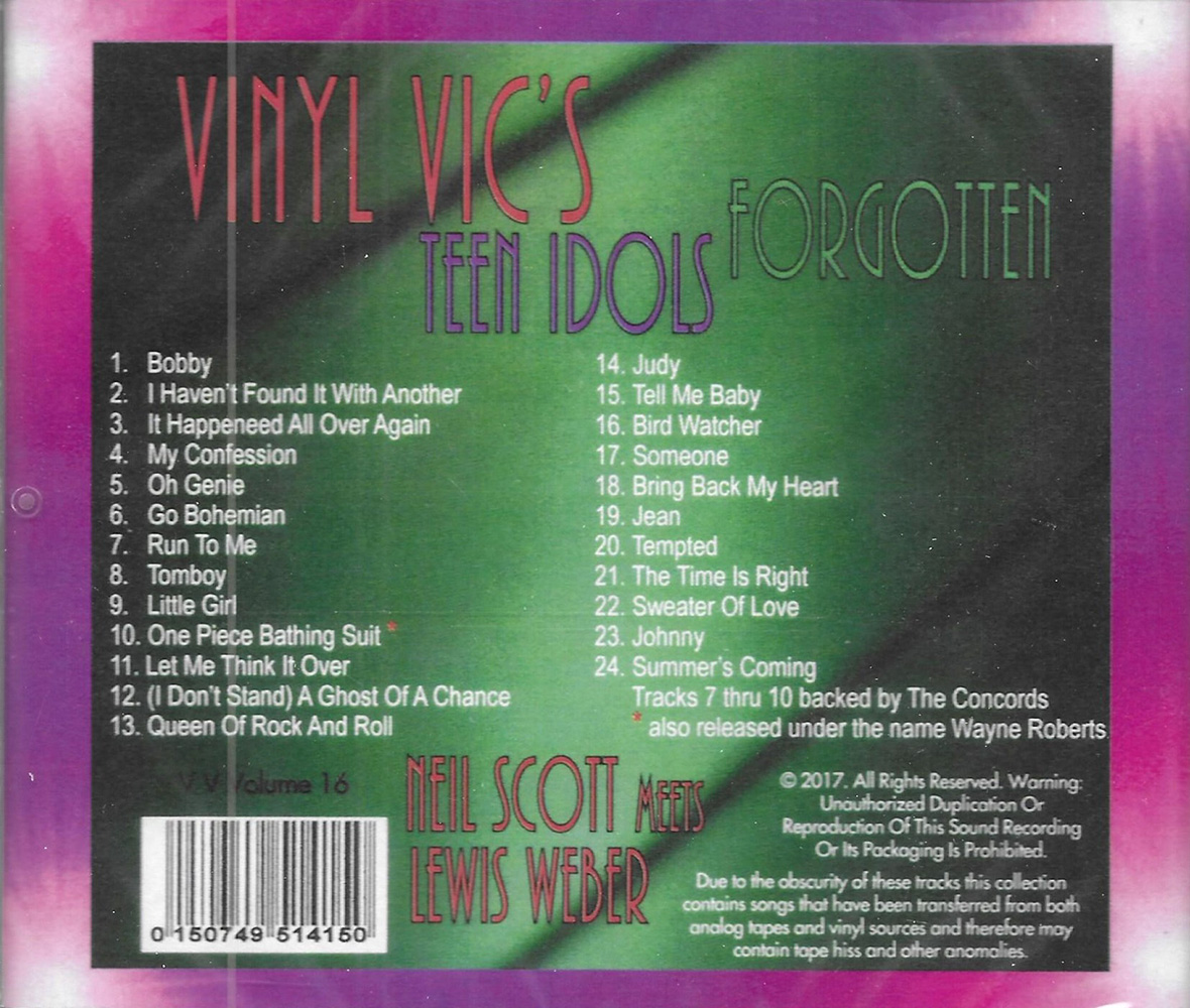 (image for) Vinyl Vic's Forgotten Teen Idols, Vol. 16