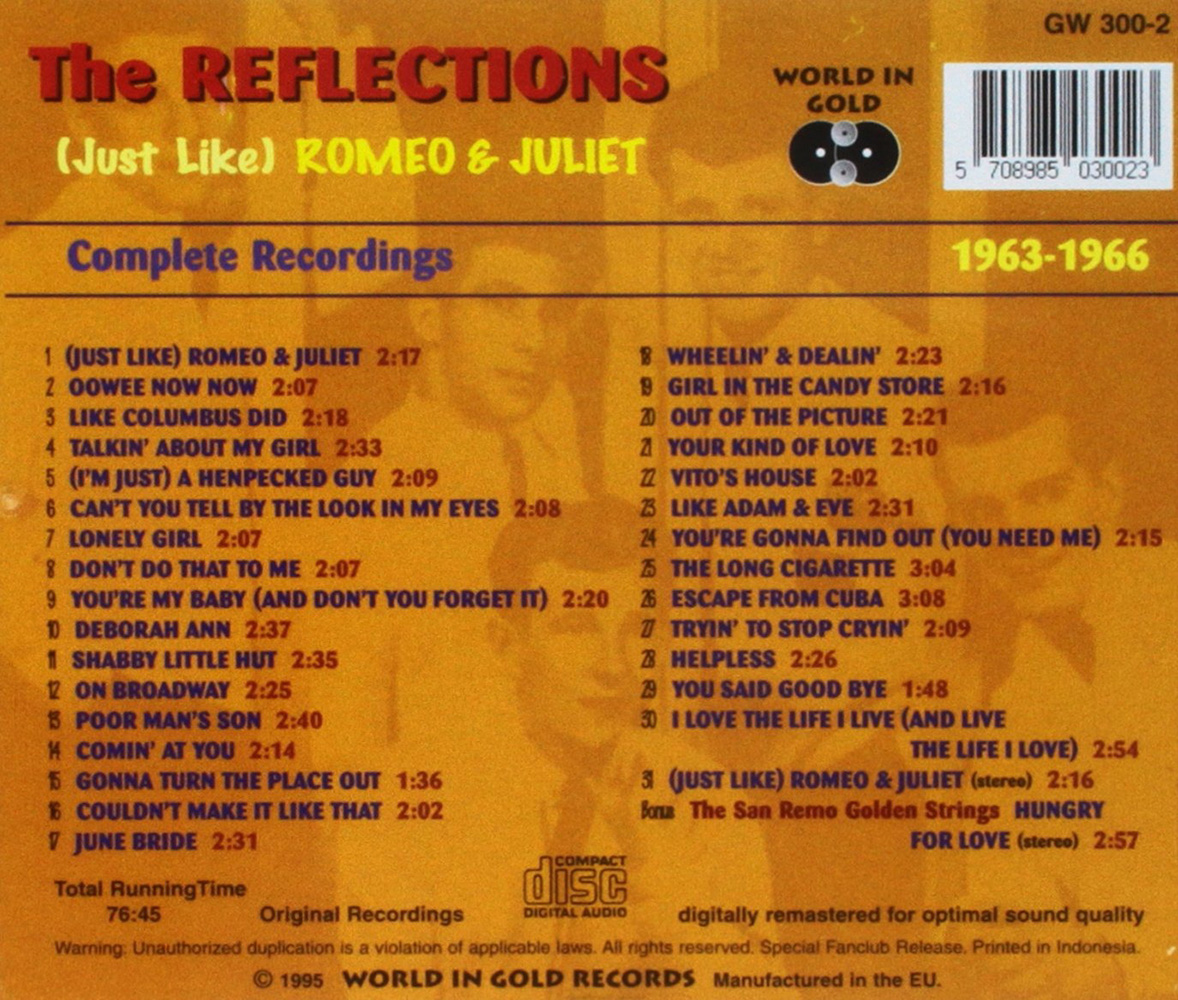 (image for) Complete Recordings 1963-1966: (Just Like) Romeo & Juliet