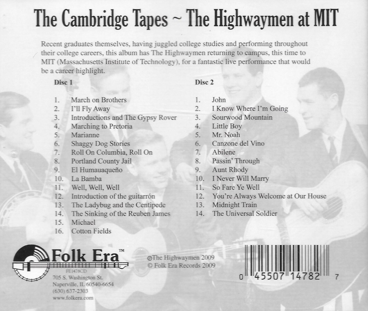 (image for) Cambridge Tapes: Recorded Live at MIT October 26, 1963