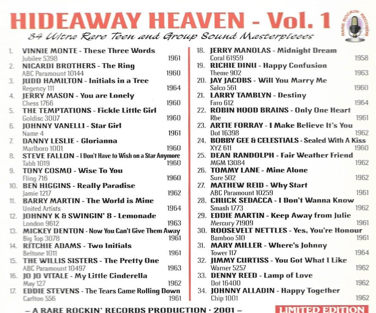 (image for) Hideaway Heaven, Vol. 1 (2 CD)