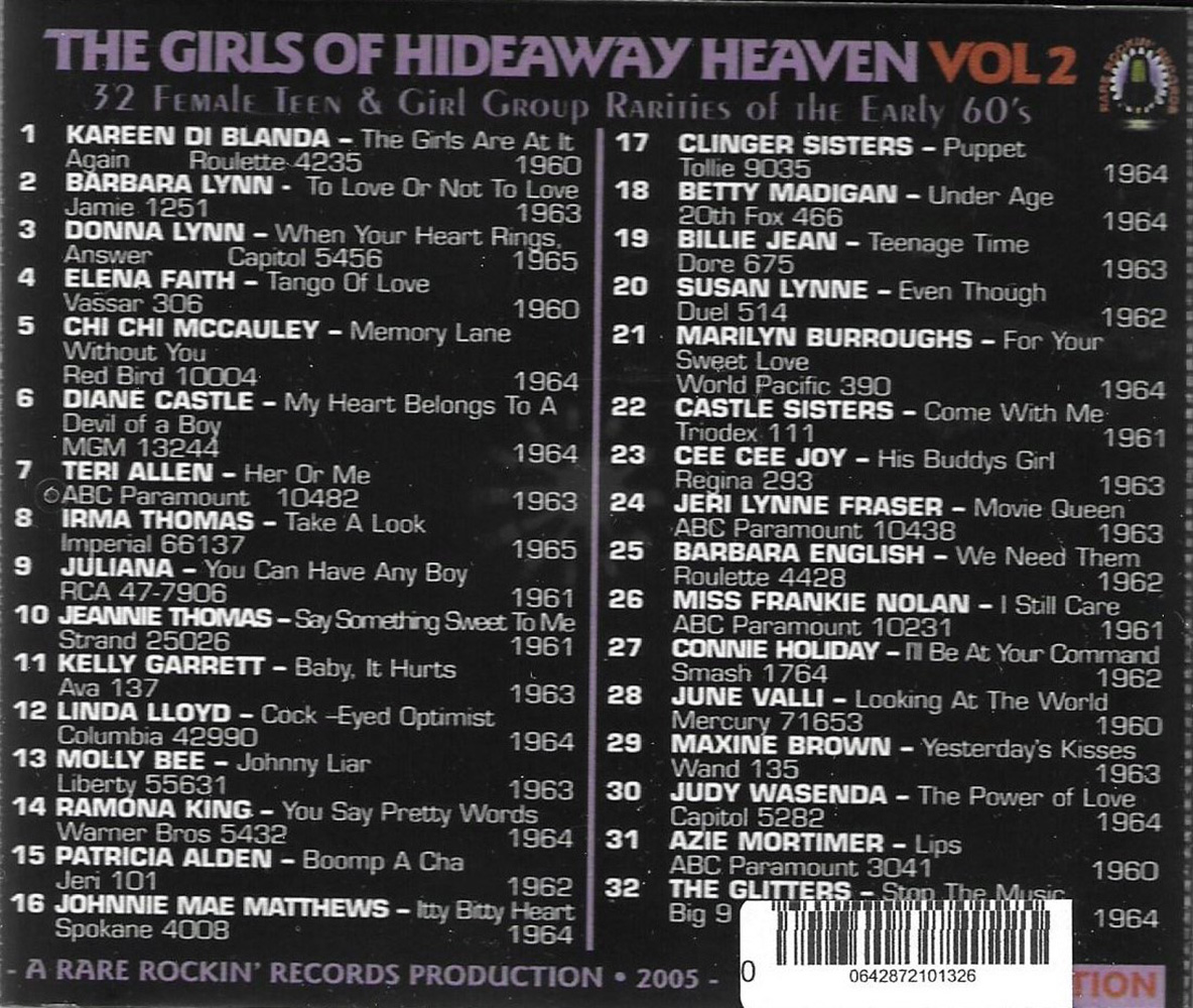 (image for) Girls of Hideaway Heaven, Vol. 2 (2 CD)