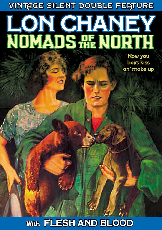 Vintage Silent Double Feature: Nomads Of The North / Flesh And Blood (DVD)