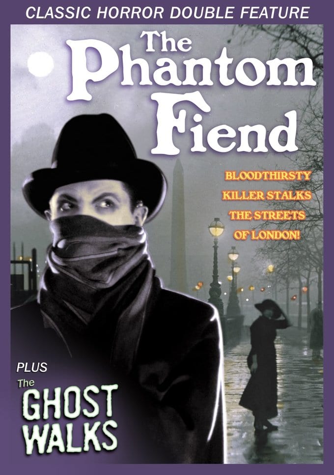 Classic Horror Double Feature-The Phantom Fiend / The Ghost Walks (DVD) - Click Image to Close
