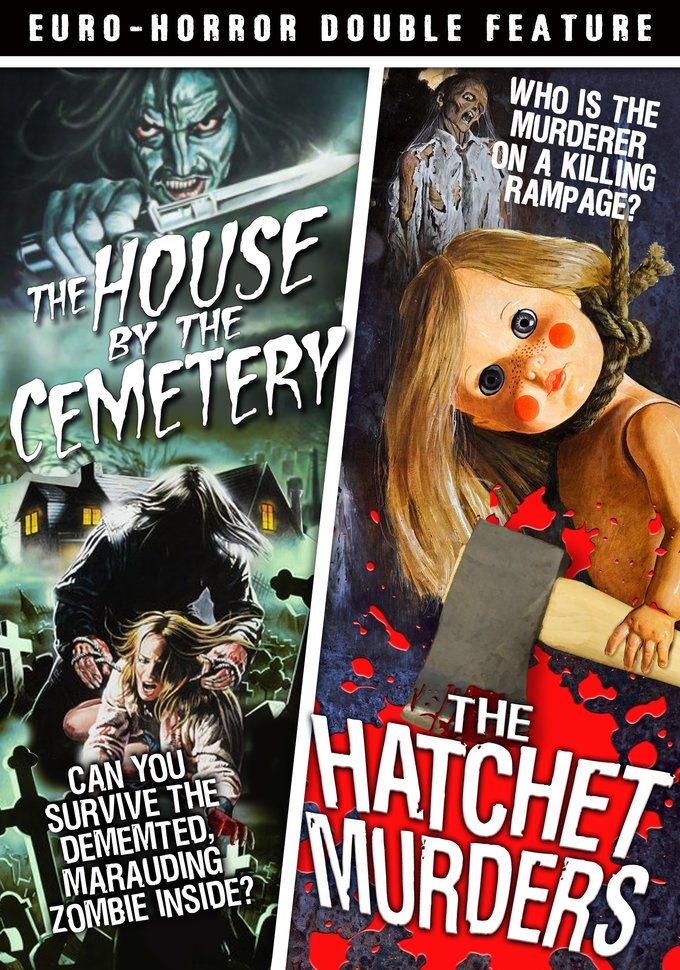 Euro-Horror Double Feature: The House By The Cemetery / The Hatchet Murders (DVD) - Click Image to Close