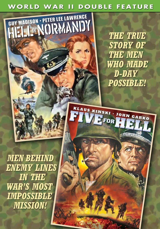 World War II Double Feature-Hell In Normandy / Five For Hell