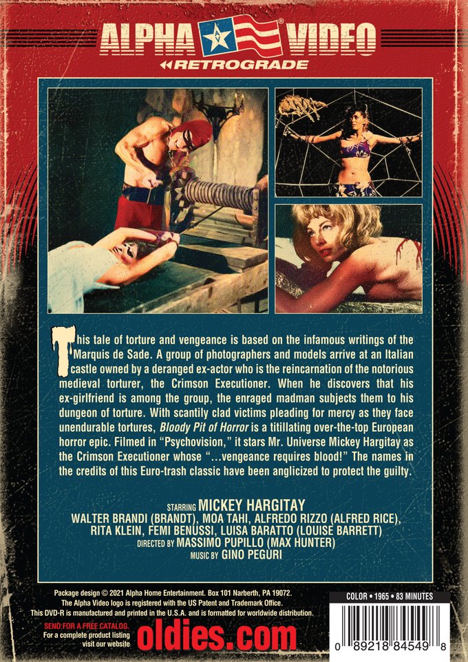 (image for) Bloody Pit Of Horror (Retro Cover Art + Postcard) (DVD)