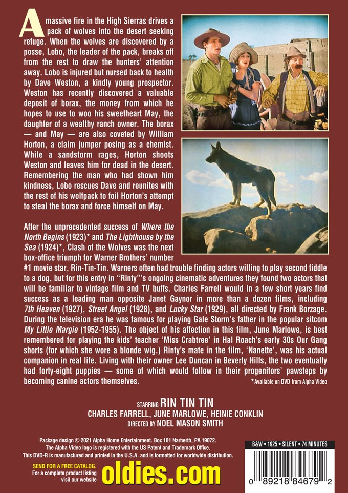 (image for) Rin-Tin-Tin The Wonder Dog In Clash Of The Wolves (DVD)