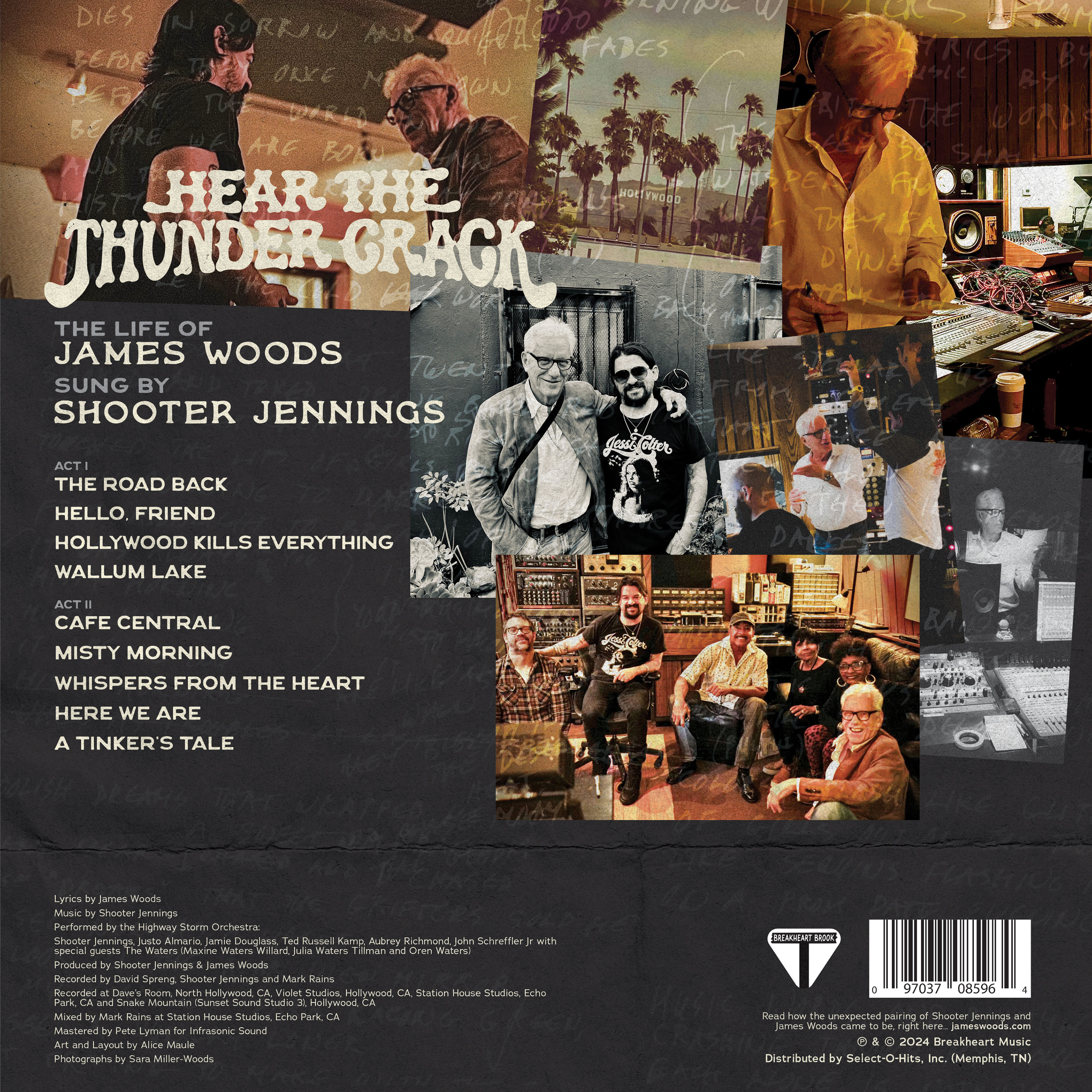 (image for) Hear the Thunder Crack-The Life of James Woods Sung by Shooter Jennings (LP)