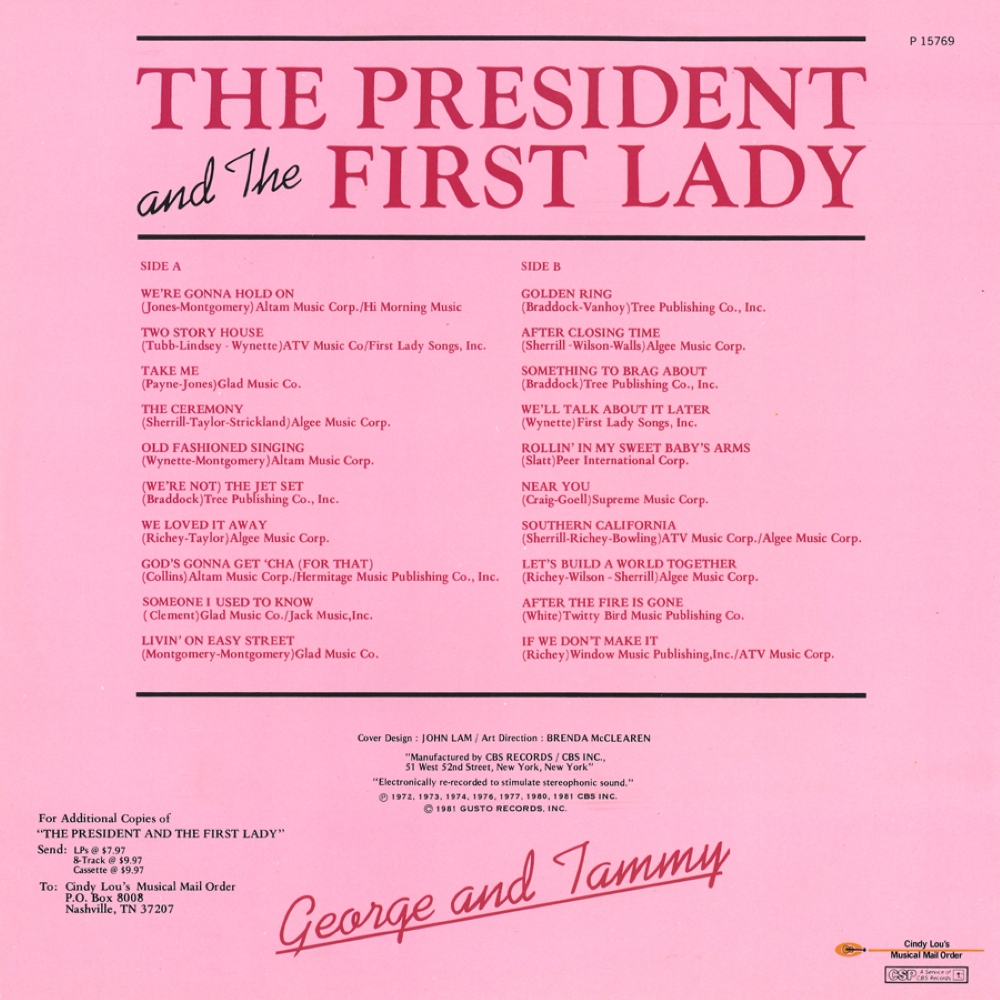 President And The First Lady (LP) - Click Image to Close