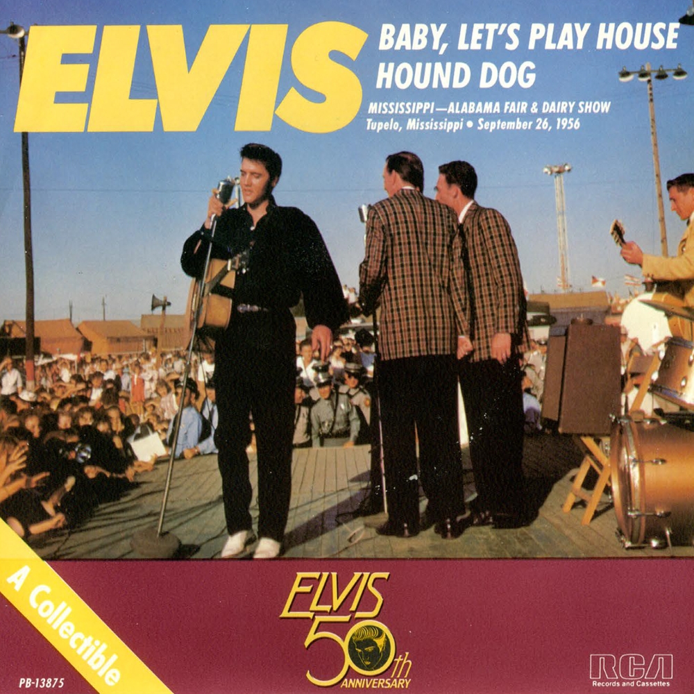 Baby, Let's Play House / Hound Dog (7 Inch Gold Vinyl) - Click Image to Close
